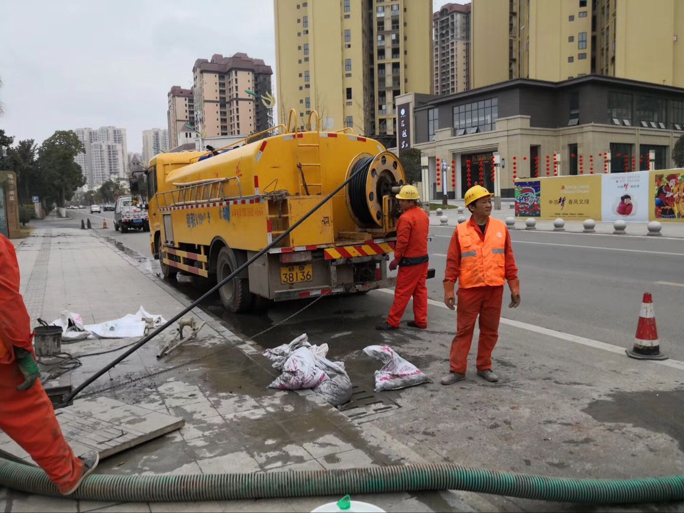 肃州排污管道清淤-管道清洗